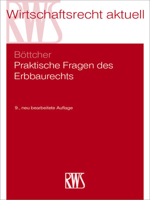 cover image of Praktische Fragen des Erbbaurechts